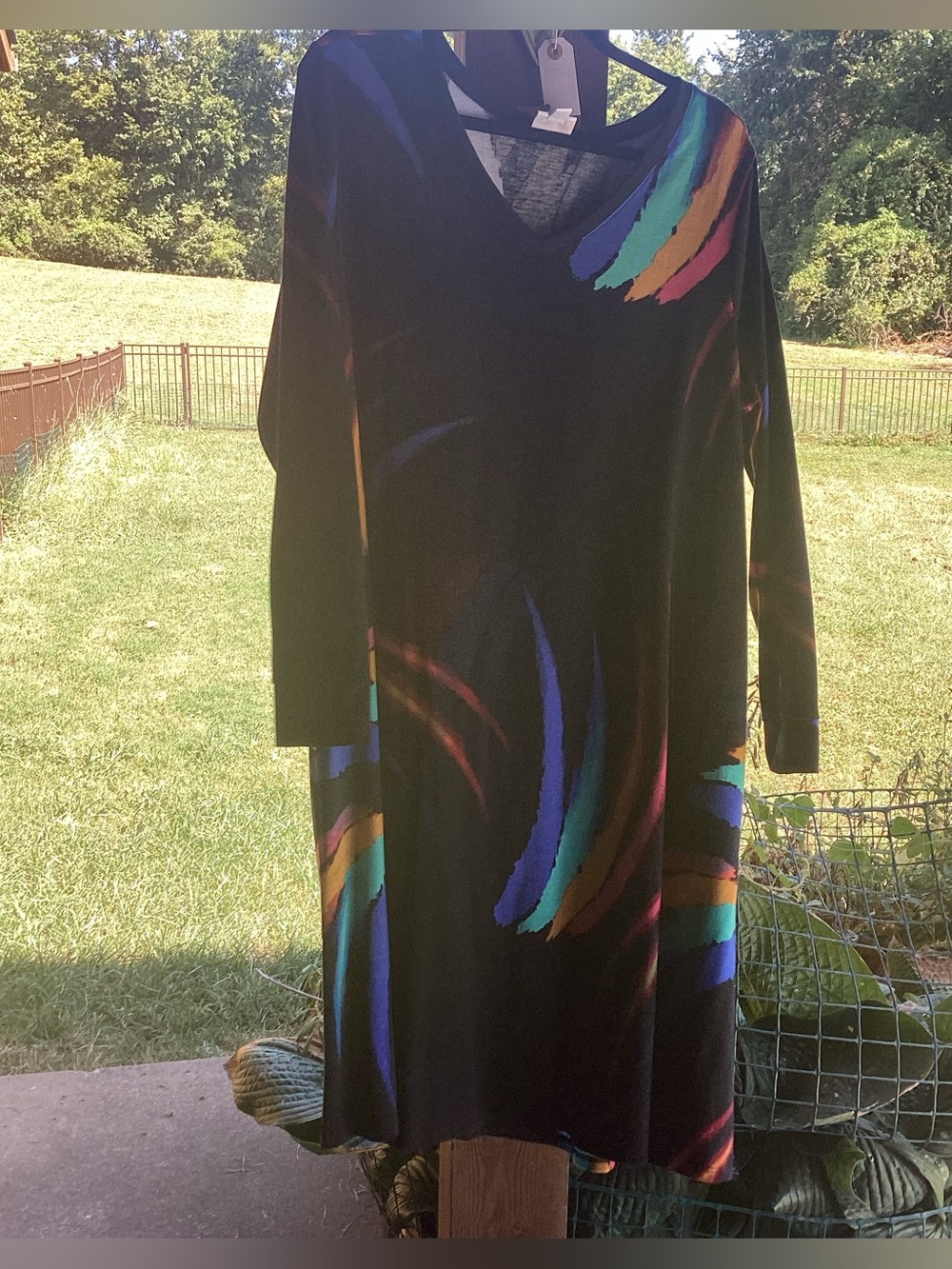 LuLaRoe Emily Swing Dress in 2XL with Long Sleeves